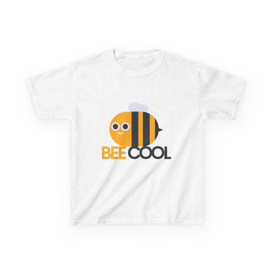 Kids Bee Cool Graphic Tee - Fun & Stylish Heavy Cotton Shirt for Children