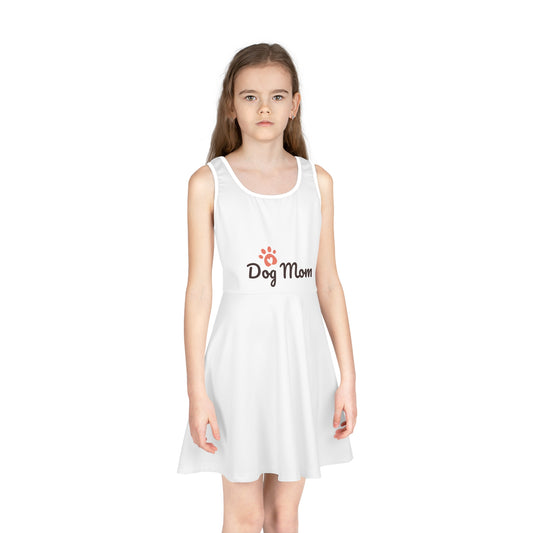 Girls' Dog Mom Sleeveless Sundress - Cute & Playful Dress for Pet Lovers